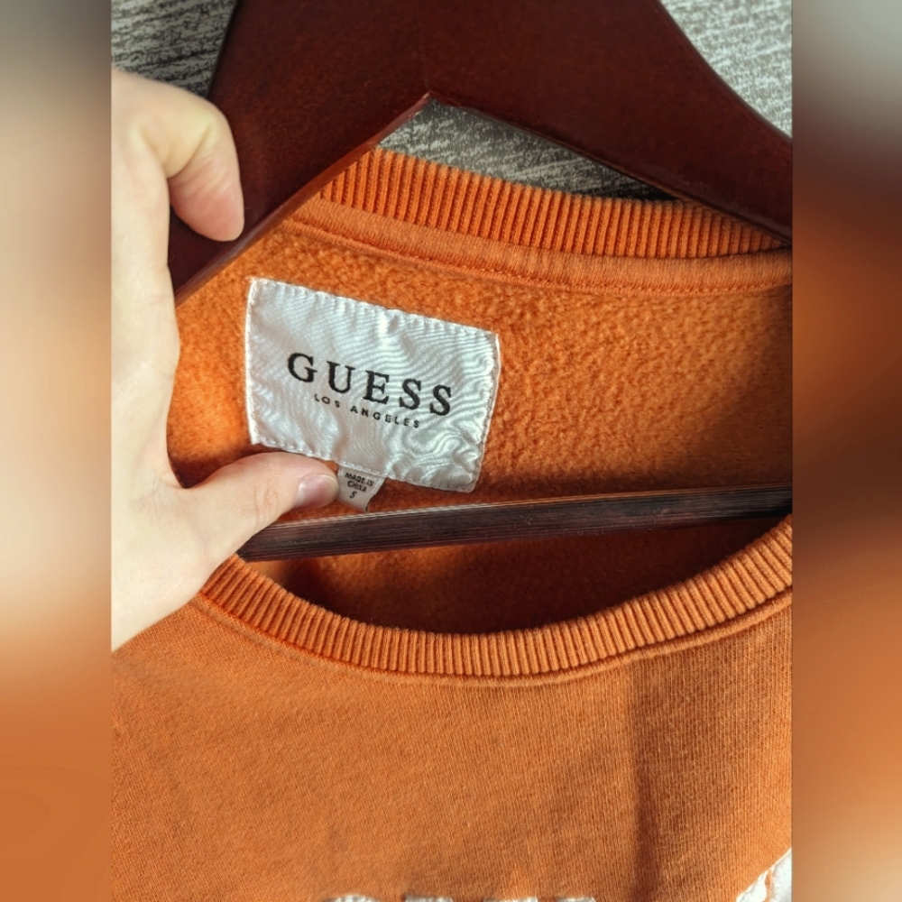 Guess Orange Crew neck Sweater - Picture 2 of 3